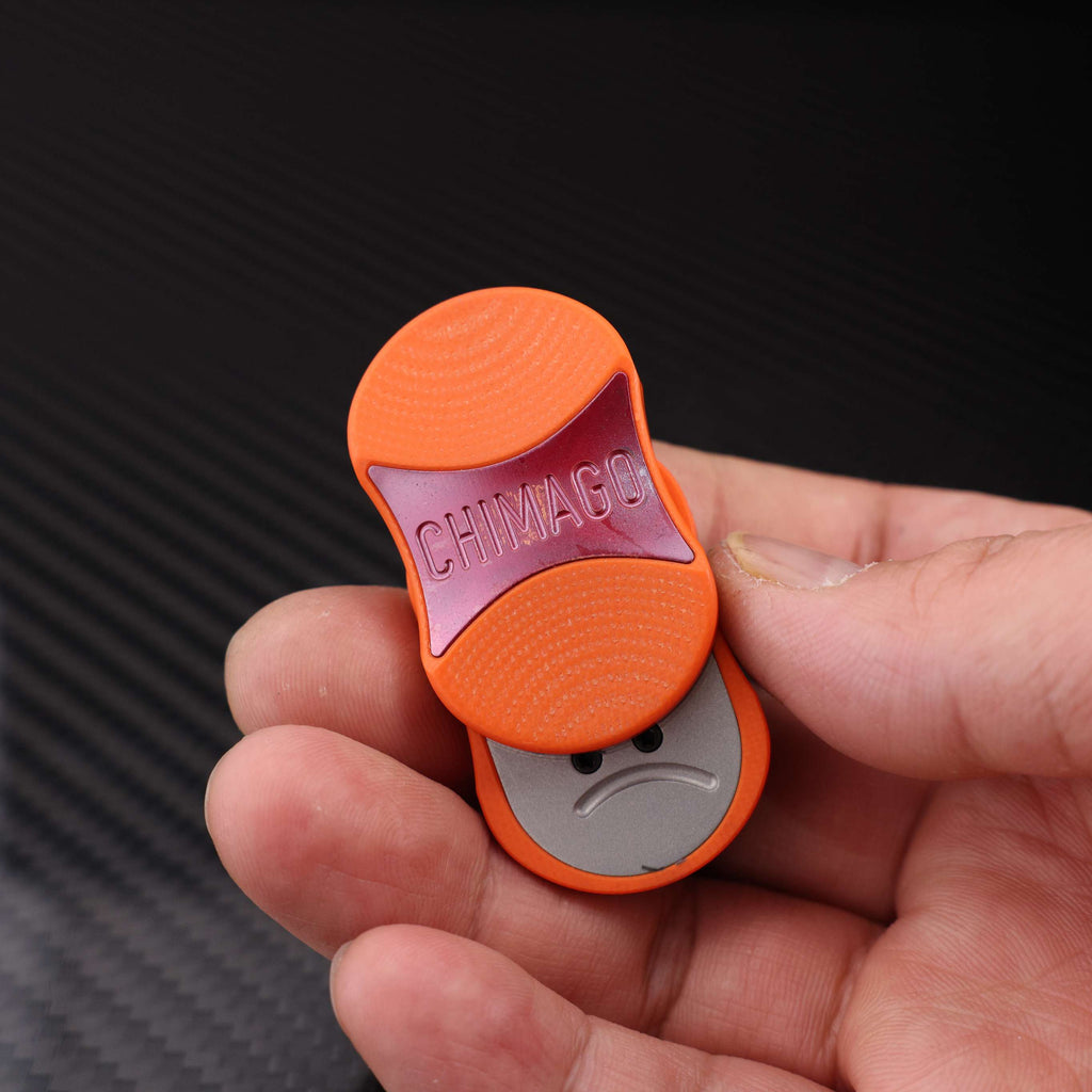 CHIMAGO EDC card game "Fen Nu Xiang" Orange G10 material version