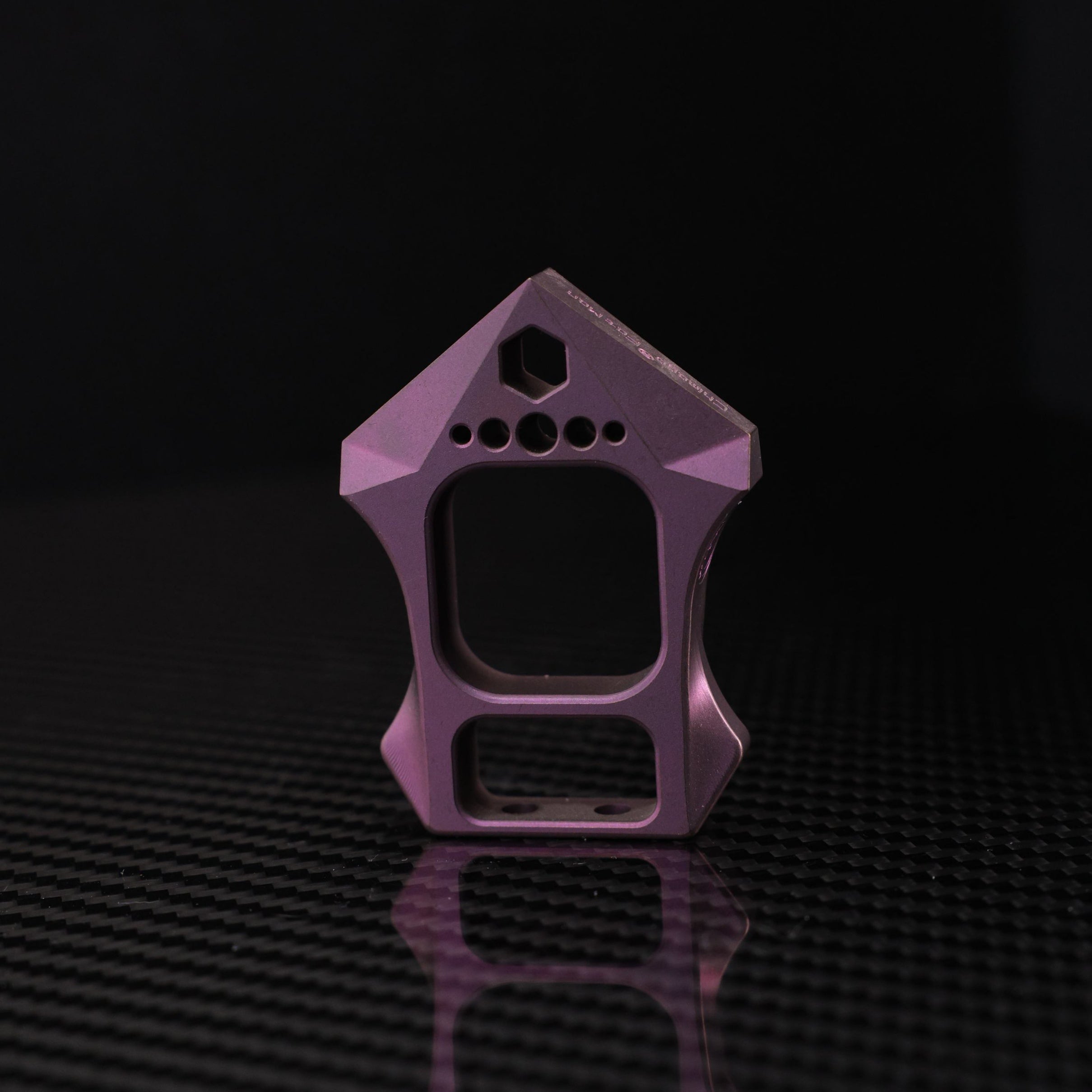 CHIMAGO EDC 钛合金阳极紫色指虎《FAT MAN》