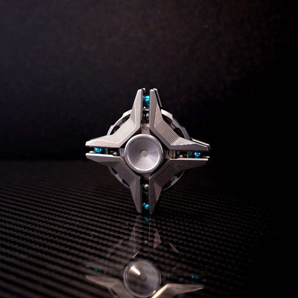 CHIMAGO EDC Titanium Linkage Gyroscope with Tibetan Mandala Elements