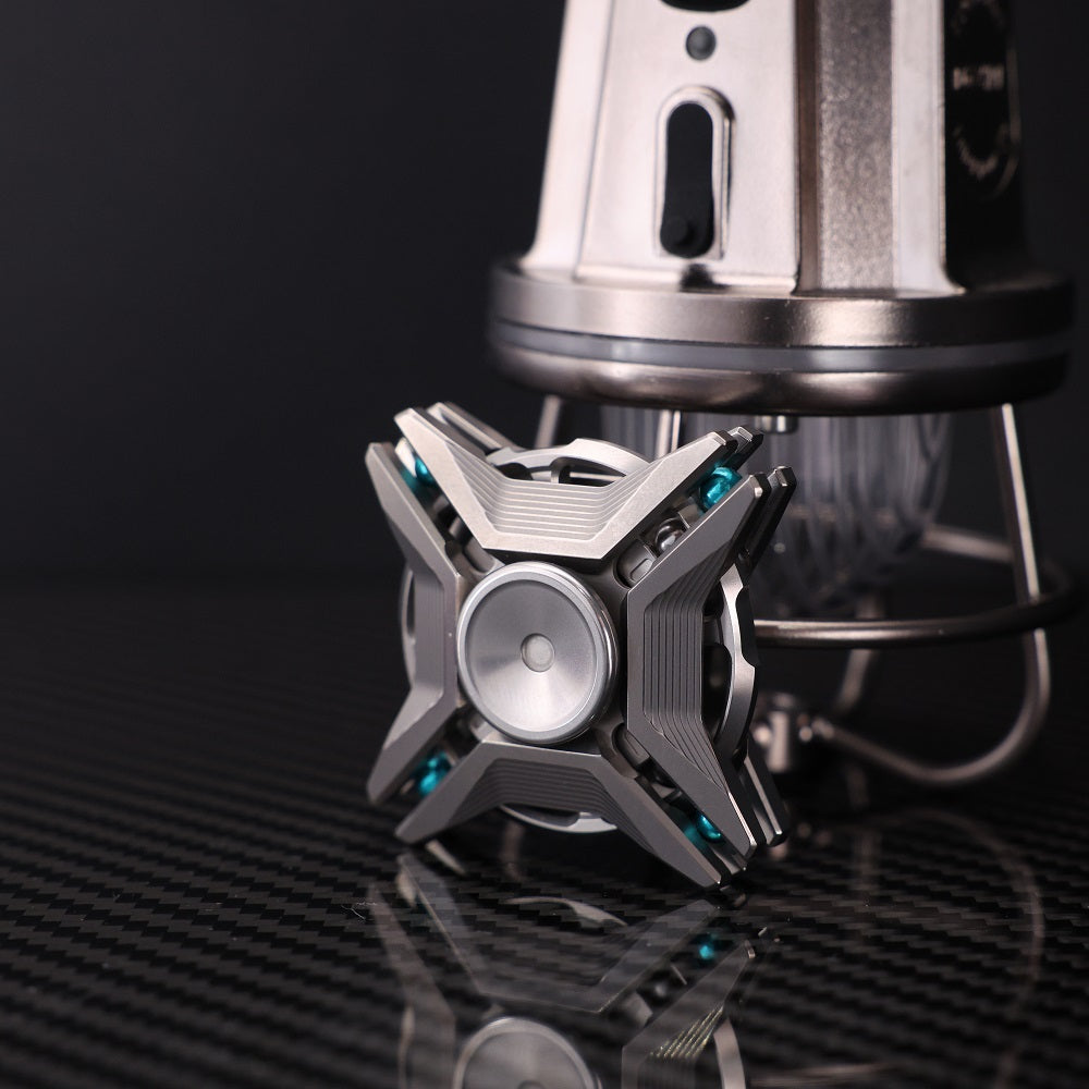 CHIMAGO EDC Titanium Linkage Gyroscope with Tibetan Mandala Elements