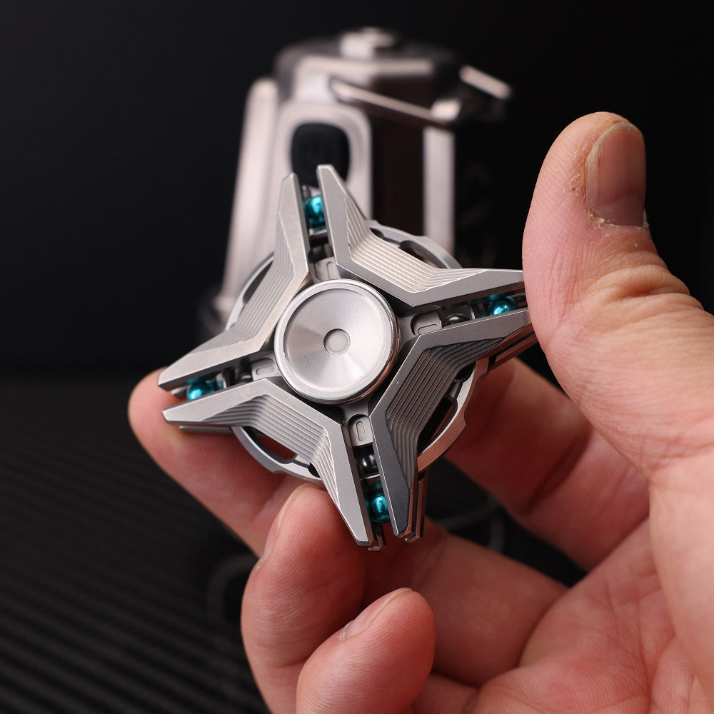 CHIMAGO EDC Titanium Linkage Gyroscope with Tibetan Mandala Elements