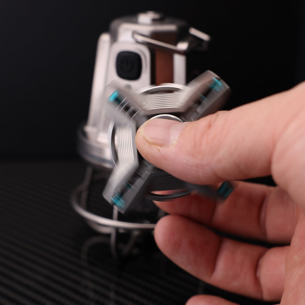 CHIMAGO EDC Titanium Linkage Gyroscope with Tibetan Mandala Elements