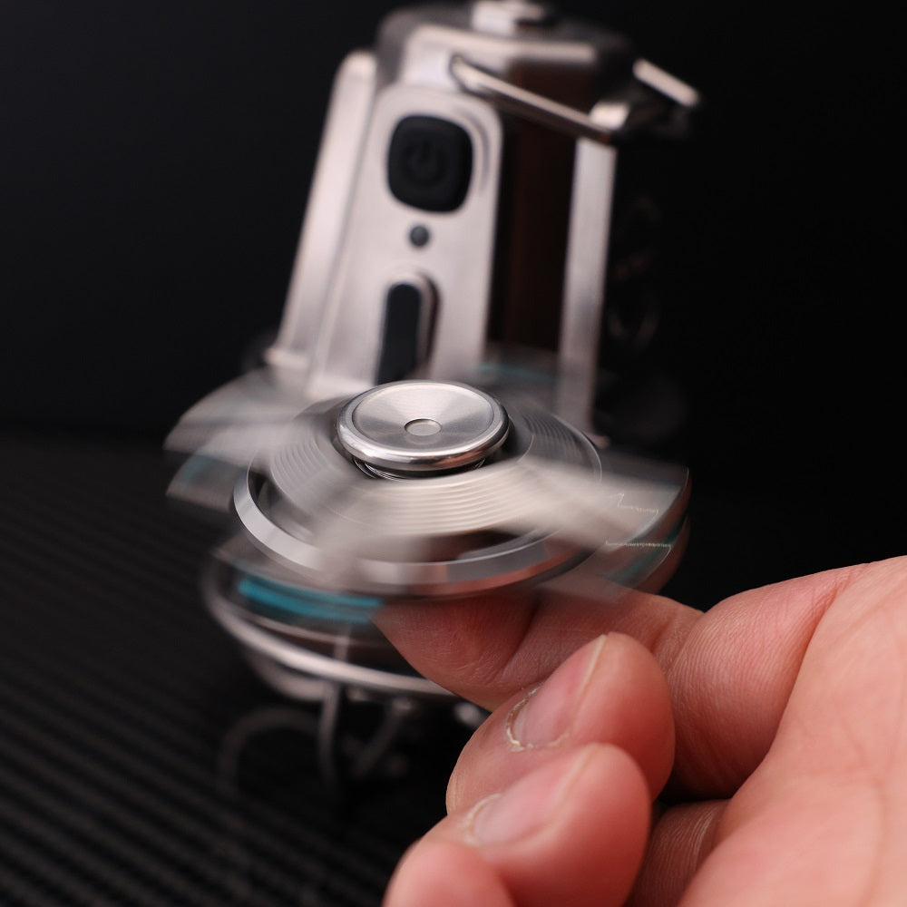 CHIMAGO EDC Titanium Linkage Gyroscope with Tibetan Mandala Elements