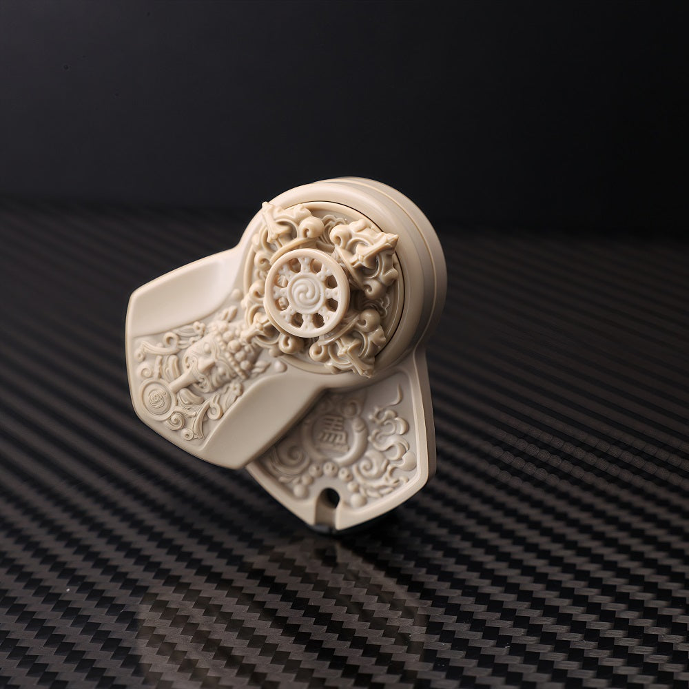 CHIMAGO EDC Design Decompression Direct Push Rotary Push Plate White PEEK Material