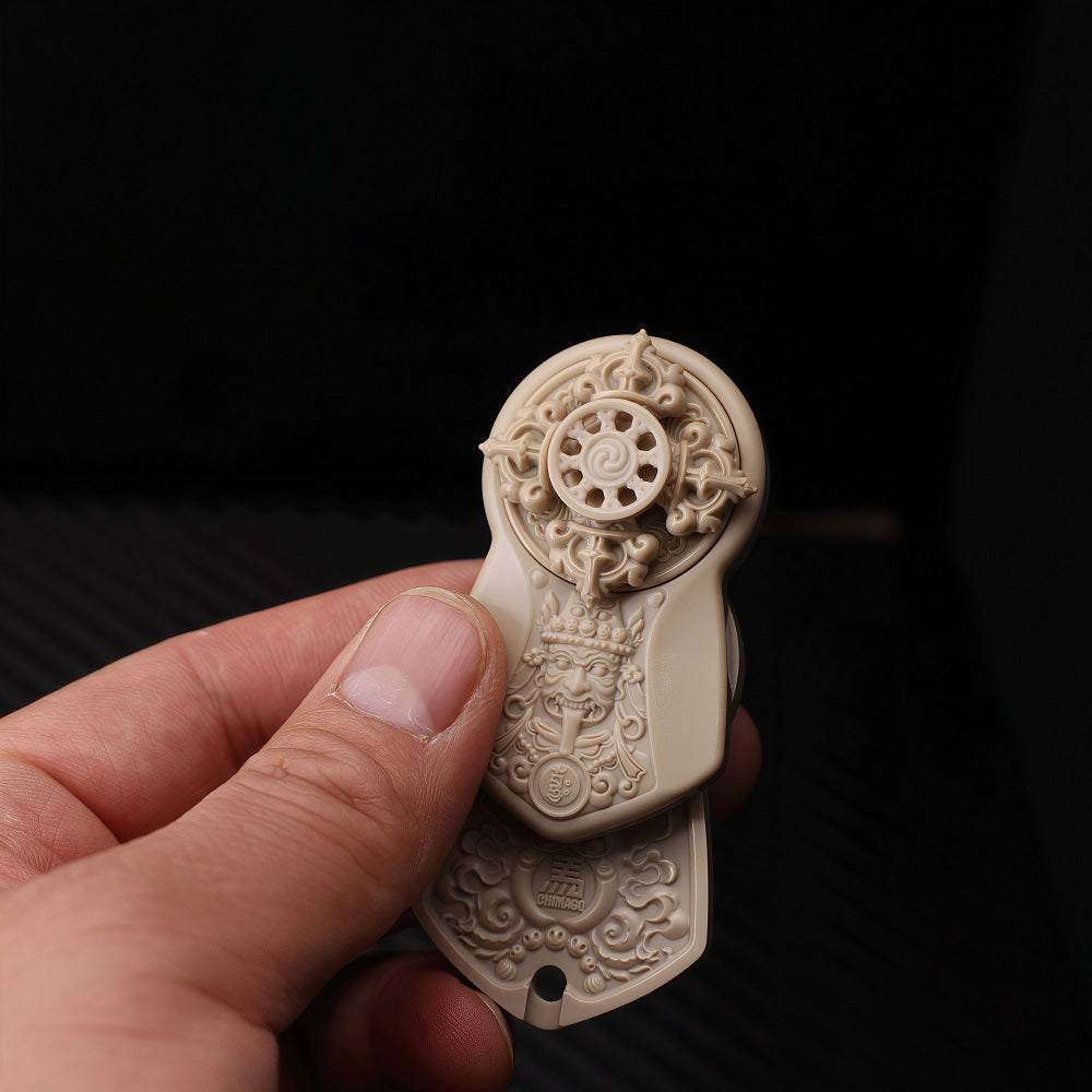 CHIMAGO EDC Design Decompression Direct Push Rotary Push Plate White PEEK Material