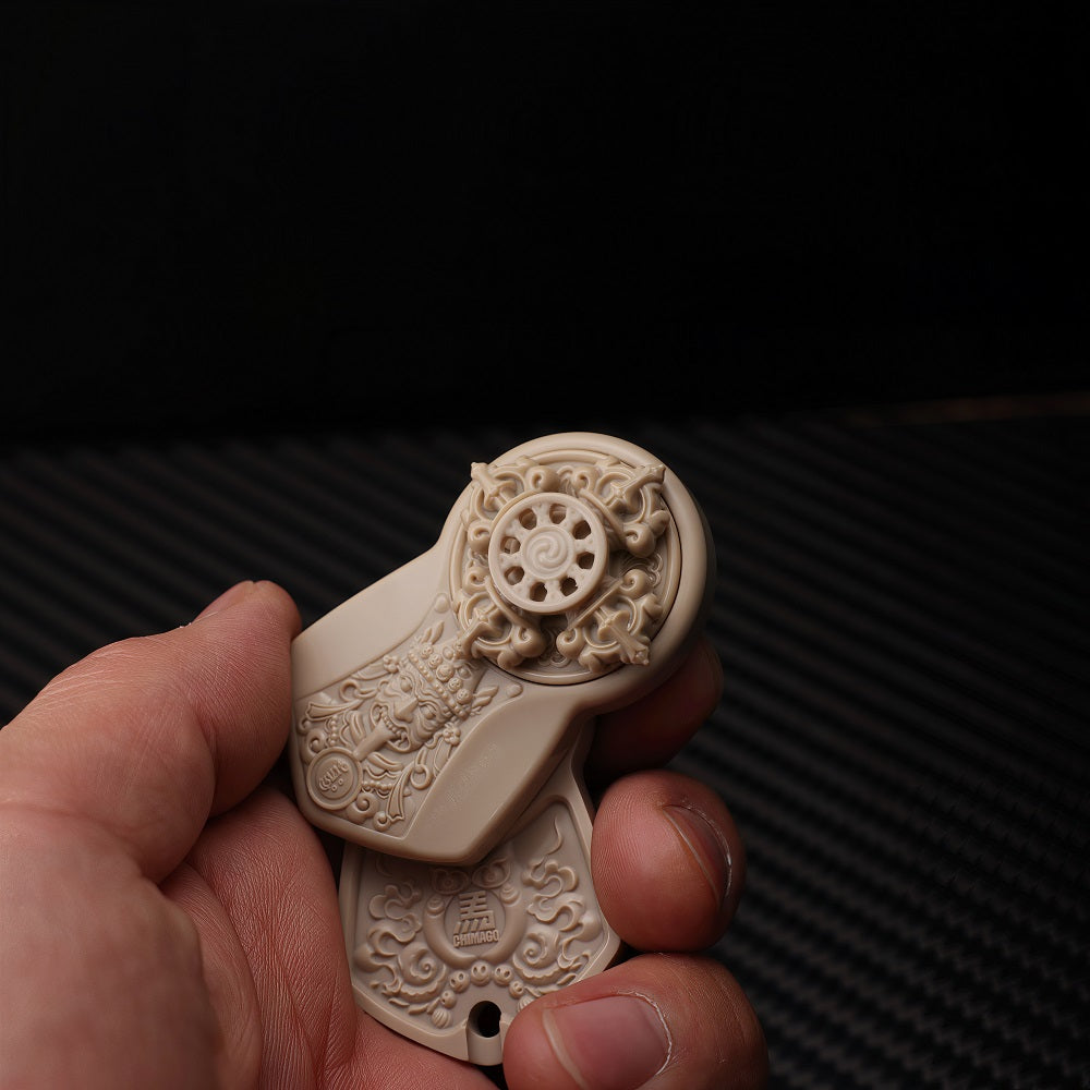 CHIMAGO EDC Design Decompression Direct Push Rotary Push Plate White PEEK Material