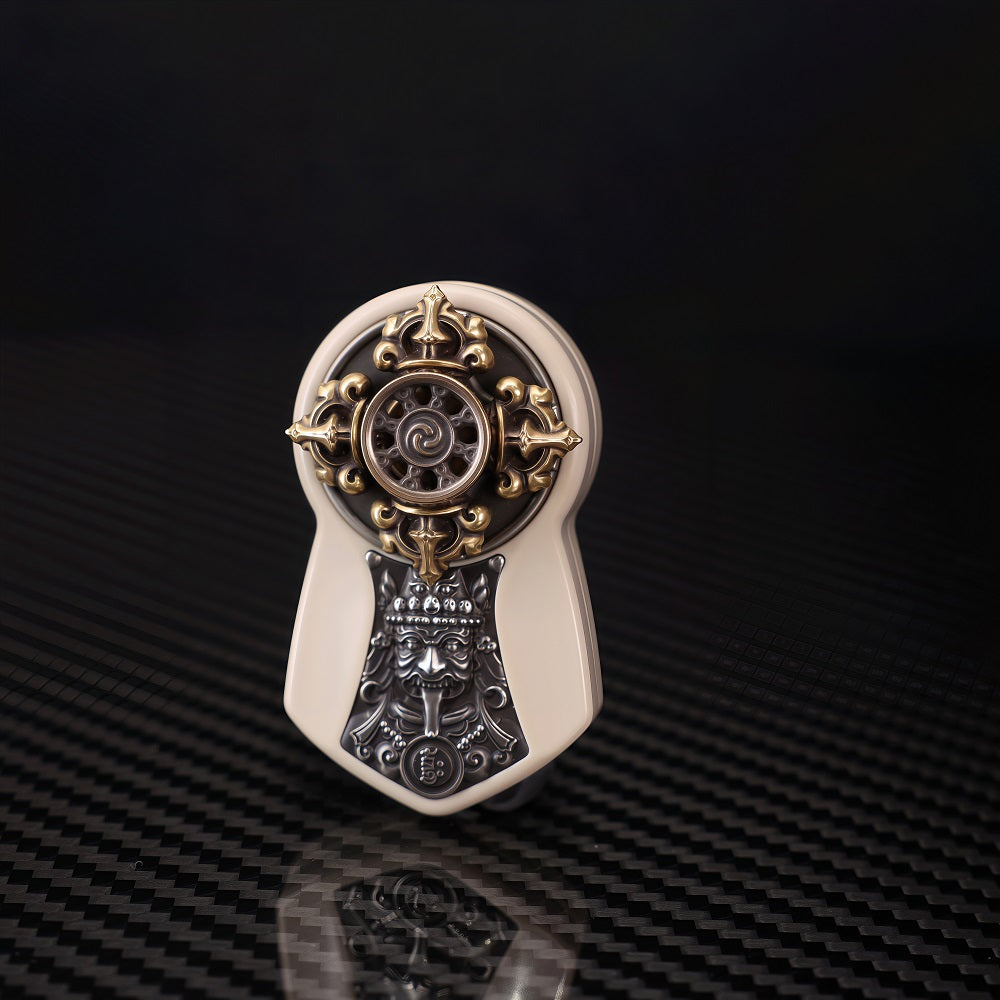 CHIMAGO EDC designs white push brand toys with magnetic adsorption patches made of PEEK and metal materials