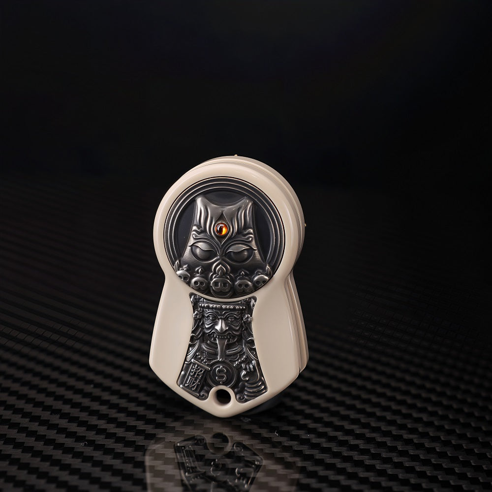 CHIMAGO EDC designs white push brand toys with magnetic adsorption patches made of PEEK and metal materials
