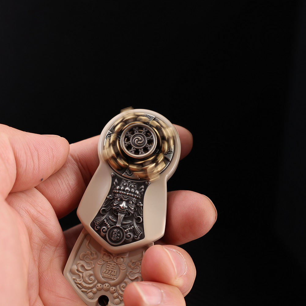 CHIMAGO EDC designs white push brand toys with magnetic adsorption patches made of PEEK and metal materials