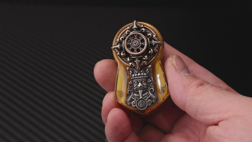 CHIMAGO EDC Tibetan Element Decompression Promotion Brand PEI Material Brass Patch